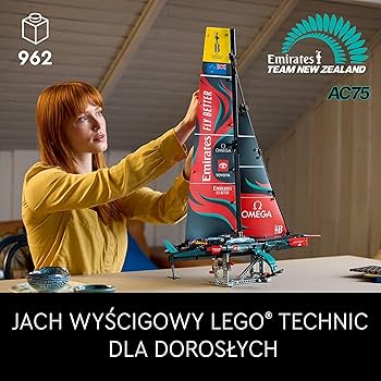 YN　パールホワイト LEGO® Technic 42174 Jacht wyścigowy Emirates Team New